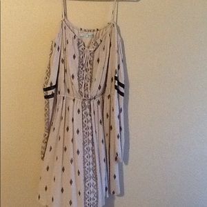 Dress with straps and/ or off the shoulder sleeves